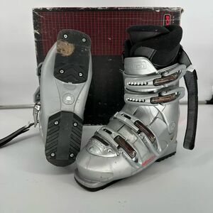 Nordica Comfort B7 Ski Boots Size 24.5 MP / Womens 7 Silver 280mm 4 Buckle w Box